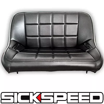 $278.88 • Buy 42  Wide Black Vinyl Atv Rear Seat Bench For Atv Utv Polaris Yamaha Q1