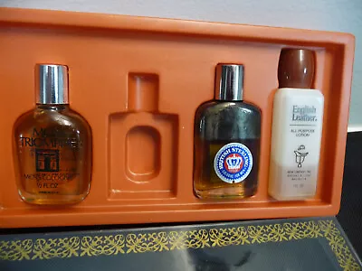 Vintage Men Cologne Miniature Set 3 Of 4 Orig Bottles Fragrance-British Sterling • $11.11