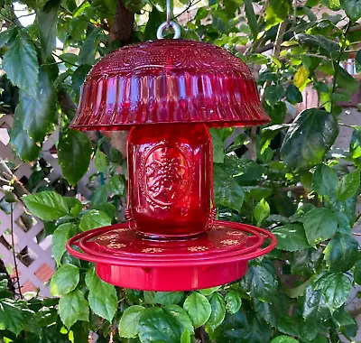 Mason Jar Hummingbird Feeder 16 Oz Bird Feeder Bird Lover Gift Gift For Mom • $26.99