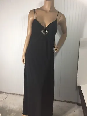 Volume One Dresses Sz M Poly/spandex Spaghetti Straps Bead Work Floor Length • $19.99