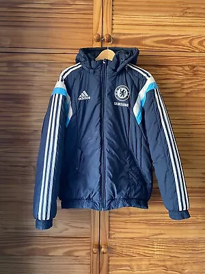 Adidas Chelsea FC 2011/12 Puffer Coat Jacket - Size Small • £15