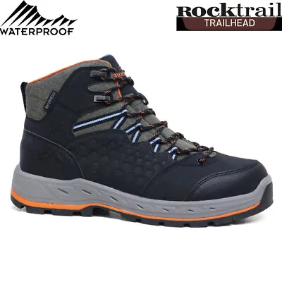 Mens Waterproof Walking Hiking Boots MEMORY FOAM Ankle Running Trainers Shoes • £16.95