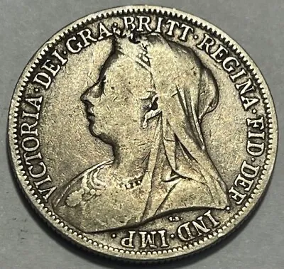 GREAT BRITAIN Queen Victoria - Last Victorian Florin 1901 - Km-781 - Silver Coin • $25