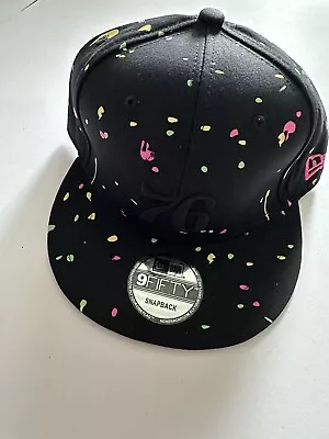 Miami Heat NBA 9 Fifty SnapBack Adjustable Baseball Cap Black Rainbow • £30