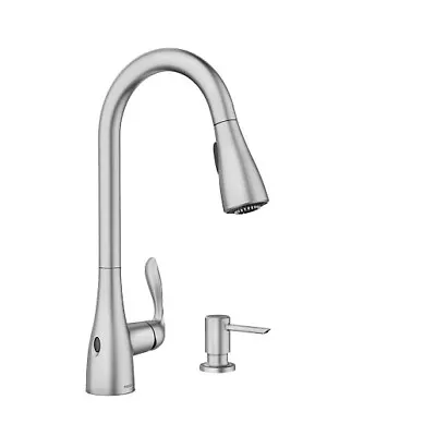 Moen Georgene Spot Resist Stainless One-Handle High Arc Pulldown Kitchen Faucet • $154.99