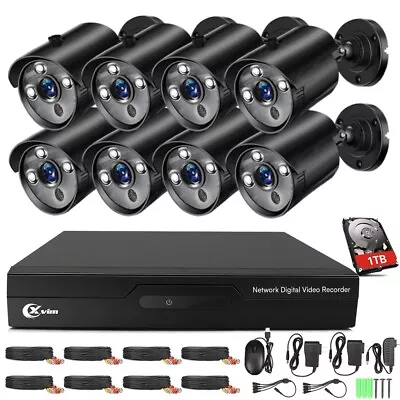 XVIM 8CH DVR 1080P Outdoor Security Camera System Kit IR Night Owl 8 Camera CCTV • $189.99