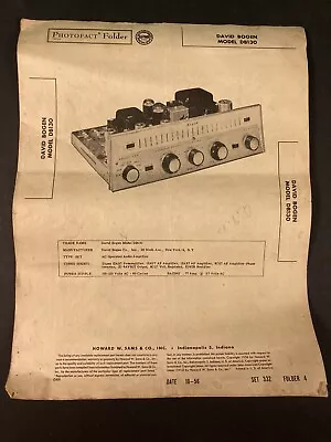 Vintage David Bogen Model DB130 Parts List • $13.50