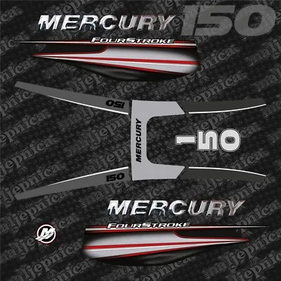 Mercury 150 Four Stroke Outboard (2013-2016) Decal Aufkleber Sticker Set • $100