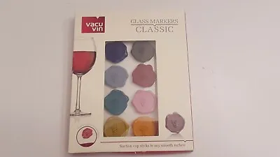 $6 • Buy Vacu Vin Glass Markers Classic Grapes Wine Charms