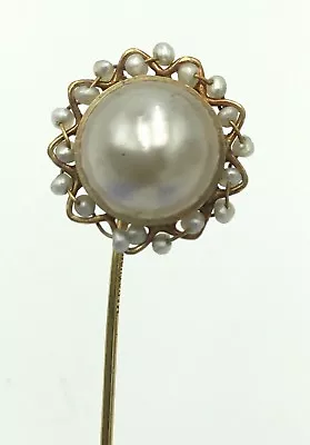 Antique MARATHON Pearl 10K Stick Pin • $125