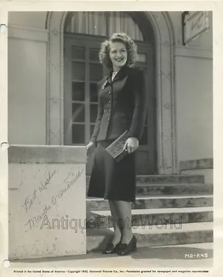 Martha O Driscoll Hollywood Actress Hand Signed Antique Autographed Photo • $60