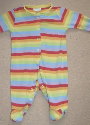 £0.99 • Buy Jojo Mama Bebe Rainbow Baby Gro Age 0-3 Months