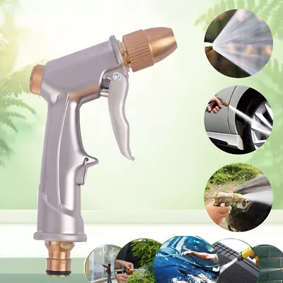 £6.99 • Buy High Pressure Water Spray Gun Metal Brass Nozzle Garden Hose Car Pipe