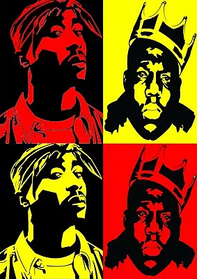 New Tupac Shakur 2Pac Music Wall Art Poster OR Canvas Size A4 To A1 • $8.50