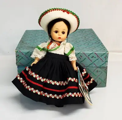 Vtg '65 Madame Alexander Kins MEXICAN 776 Mexico BENT KNEE 8  Wendy Doll In BOX • $49.95