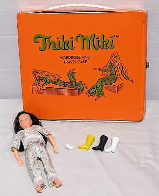 Vintage Uneeda LITTLE MISS DOLLIKIN Triki Miki Doll Outfit Case & Shoes 6.5  • $9.99