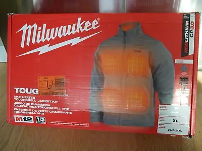 NEW Genuine Milwaukee M12 Heated Toughshell Jacket XL Gray Jacket Only - Sealed • $139.95