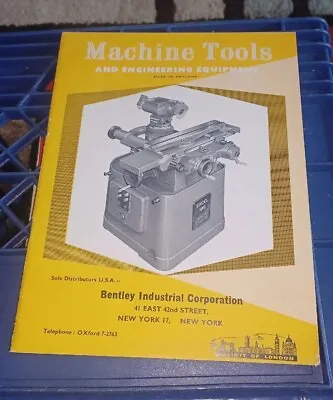 Bently Industrial Co Machine Tools Engineering Equipment Catalog Book England Uk • $39.99