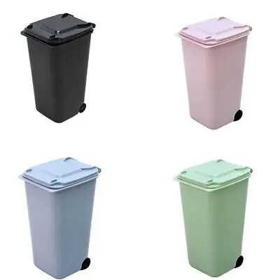 Cute Mini Desktop Small Waste Bins Garbage Trash Can Office T Z0A0 Basket B0I1 • $2.42