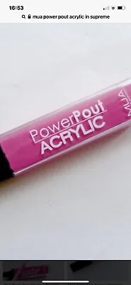 New & Sealed Mua Make Up Academy Power Pout Acrylic In Supreme • £1.99