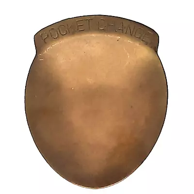 Vintage Brass Pocket Change Dish Holder Tray Trinket Household Money Mid Century • $9.99