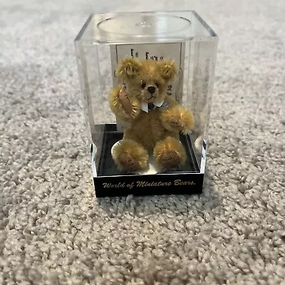 World Of Miniature Bears Paul COA Mini Bear Stacy Pio Signed • $20