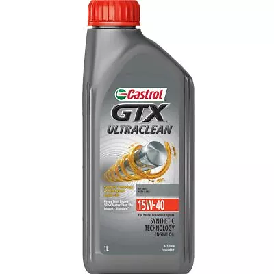 Castrol GTX Ultra Clean Semi Synthetic Engine Oil 15W-40 1L 3414908 • $25.46