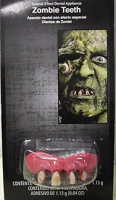 ZOMBIE TEETH Costume Accessory Halloween Scary Monster Dental Mouth Gross NEW • $8.95