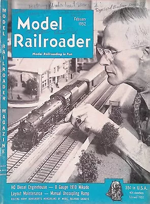 Model Railroader Magazine February 1952 HO Diesel Enginehouse Layout Maintenanc • $11.99