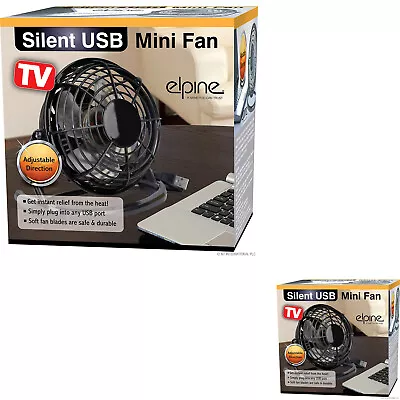 Portable Fan Usb Mini Desktop Cooling Cooler Desk Fan For Computer Laptop Pc Air • £3.30