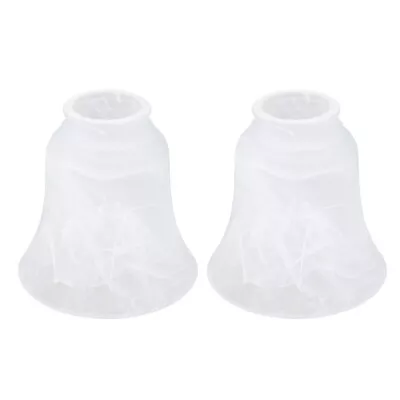  2 Pcs Chandelier Shade Glass Lampshade Wall Sconce Ceiling Fans Desk Decorate • £26.39