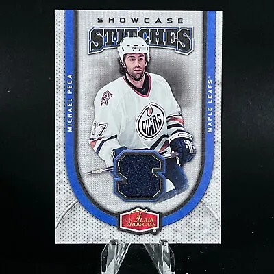 Michael Peca 2006-07 Flair Showcase Stitches JERSEY Oilers NICE LOOK!! • $4.99