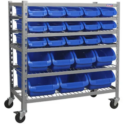 22 Tray / Bin Mobile Parts Picking Trolley - Garage & Warehouse Storage Unit • £499.99