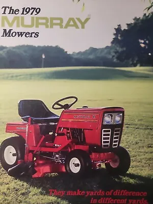 $127.51 • Buy Murray 1979 Lawn Garden Tractor & Implements Sales Brochure Catalog Manual
