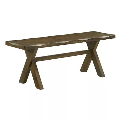 Coaster Alston Farmhouse X-based Wood Dining Bench Knotty Nutmeg • $123.77