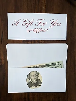 25 Money Envelope Gift Envelopes With Die-Cut Hole - Fast Ship - For Cash Gifts • $7.89