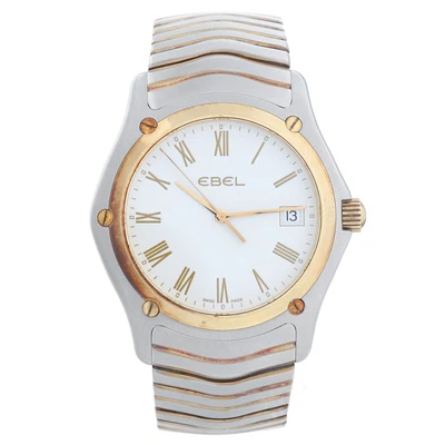 $600 • Buy EBEL Classic E1255F41 Date White Dial Quartz Men's Watch Item# W1012