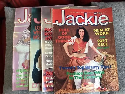 4 Jackie Magazines 1983 Duran Duran / Sting • £3.99