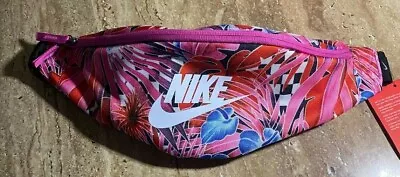 Nike SB Heritage Fanny Pack Cross Body Waist Bag BA6371-010 - Pink Floral/Pink • $59.17