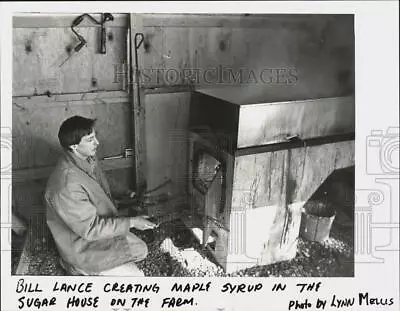 Press Photo Bill Lance Creates Maple Syrup In The Sugar On The Farm - Ctca02711 • $19.99