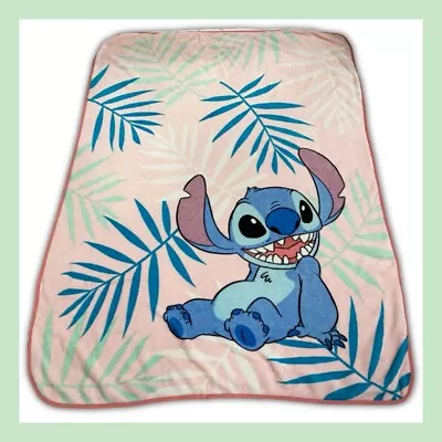 ❤️Disney Lilo & Stitch Misty Palm Throw Kids Fleece Blanket 46” X 60”❤️ • $10.98