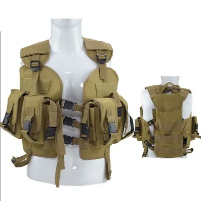 US 97 Military TACTICAL MODULAR LOAD ASSAULT SWAT NAVY SEAL VEST TAN • $27.05