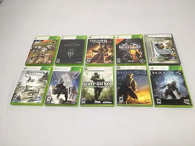 LOT OF 10 XBOX 360 War Games HALO 3 4 Assassin's Creed III Destiny Call Of Duty • $29.95