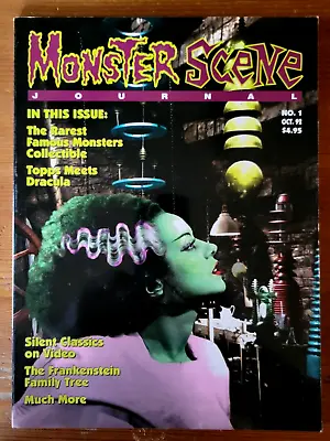 Monster Scene Journal #1 October 1992 Bride Of Frankenstein • $15.99