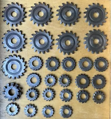HUGE LOT Milling Gear Cutters Involute/Bevel Gear Cutters Mixed Lot 29 Pc USA • $440