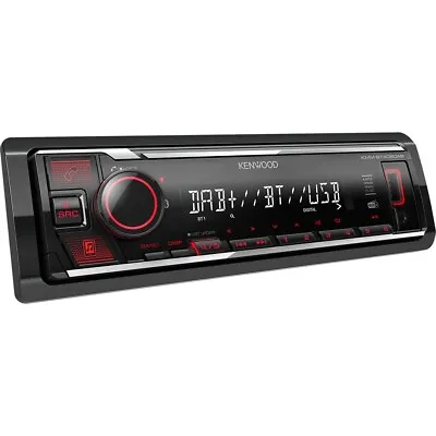 Kenwood KMM-BT408DAB - Mechless Media Player Bluetooth DAB USB Car Stereo • £127.99