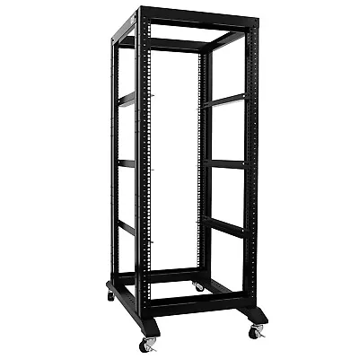 27U 4 Post Open Frame Network Server Rack 800MM Deep With 3 Pairs Of L Rails • $219.97