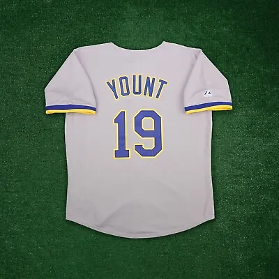 Robin Yount 1989 Milwaukee Brewers Men's Grey Road Cooperstown Jersey • $149.99