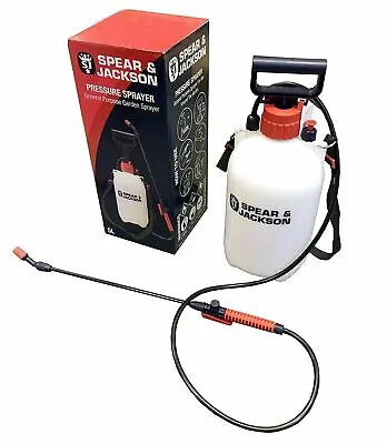 Spear And Jackson Pump Sprayer Garden Action Pressure Plant Spray Bottle 5L • £21.99