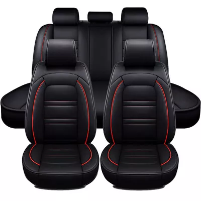 For Chevrolet Faux Leather Car Seat Cover Protector 5-Seats Front Rerar Full Set • $78.90
